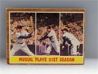 1962 Topps #317 Stan Musial Season Highlights HOF