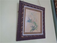 Framed Prints - one is Hummingbirds, other is