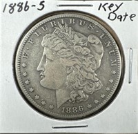 1886-S (Key Date) Silver Morgan Dollar