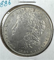 1886 Silver Morgan Dollar