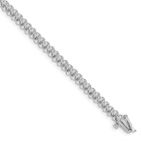 14k -White Gold  Diamond Tennis Bracelet