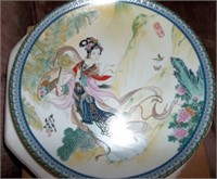 Hand Painted Geisha Collectors Plate