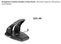 Swingline® Comfort Handle 2-Hole Punch, 28 Sheet y