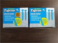 (2) 100-pc 1/4" x 4" Tapcon Concrete Anchors