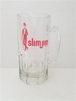 Slim Jim glass beer stein