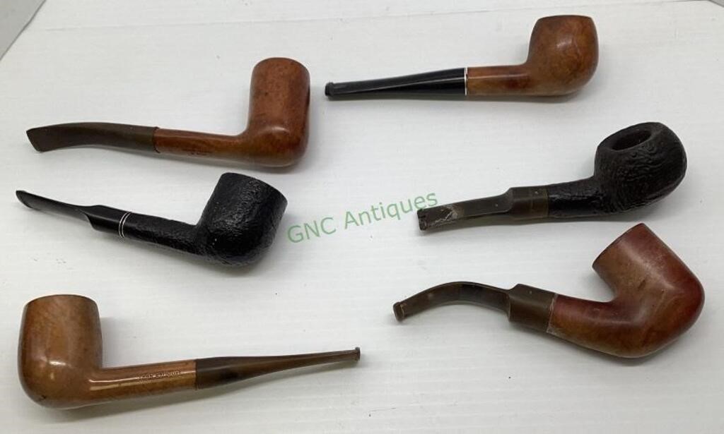 Vintage smoking pipes - lot of six   1454