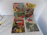 4 Charlton War Comics