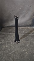 MCM 10" Black Swung  Bud Vase