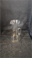Vtg Glass Pitcher with Gold  IN State with