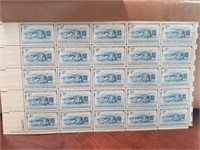 USA sheet of 25 mint stamps 3cents1952Scott 1006