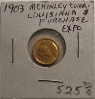 1903 McKinley Louisiana Purchase $1 Gold Coin