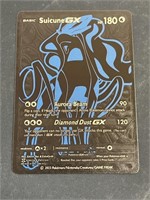 Suicune GX Black Foil Pokémon Card