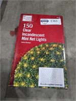 150 Clear Incandescent Mini Net Light's 1 Box