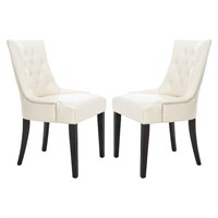 Safavieh Set of 2 Leather Upholstered Chairs $490