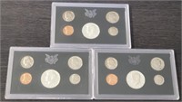 (3) US 1969-S Proof Coin Sets: 40% Silver