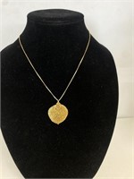 18" necklace gold overlay .925 Italy Danecraft
