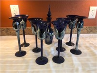 Wine, decor, set with candle holders, #69
