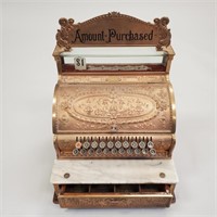Antique fancy brass National Cash Register #333
