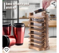 Tumbler Lid Organizer for Kitchen Cabinets