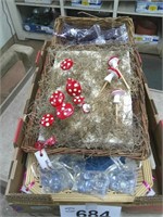 Wicker Baskets w/ Floral Decorations