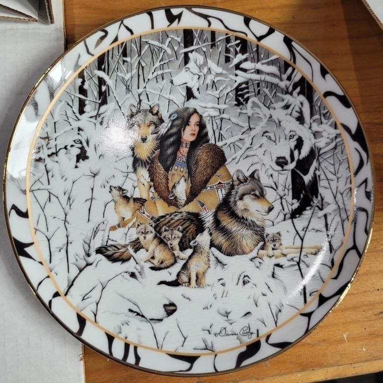 "native harmony " collectore plate w/certificate