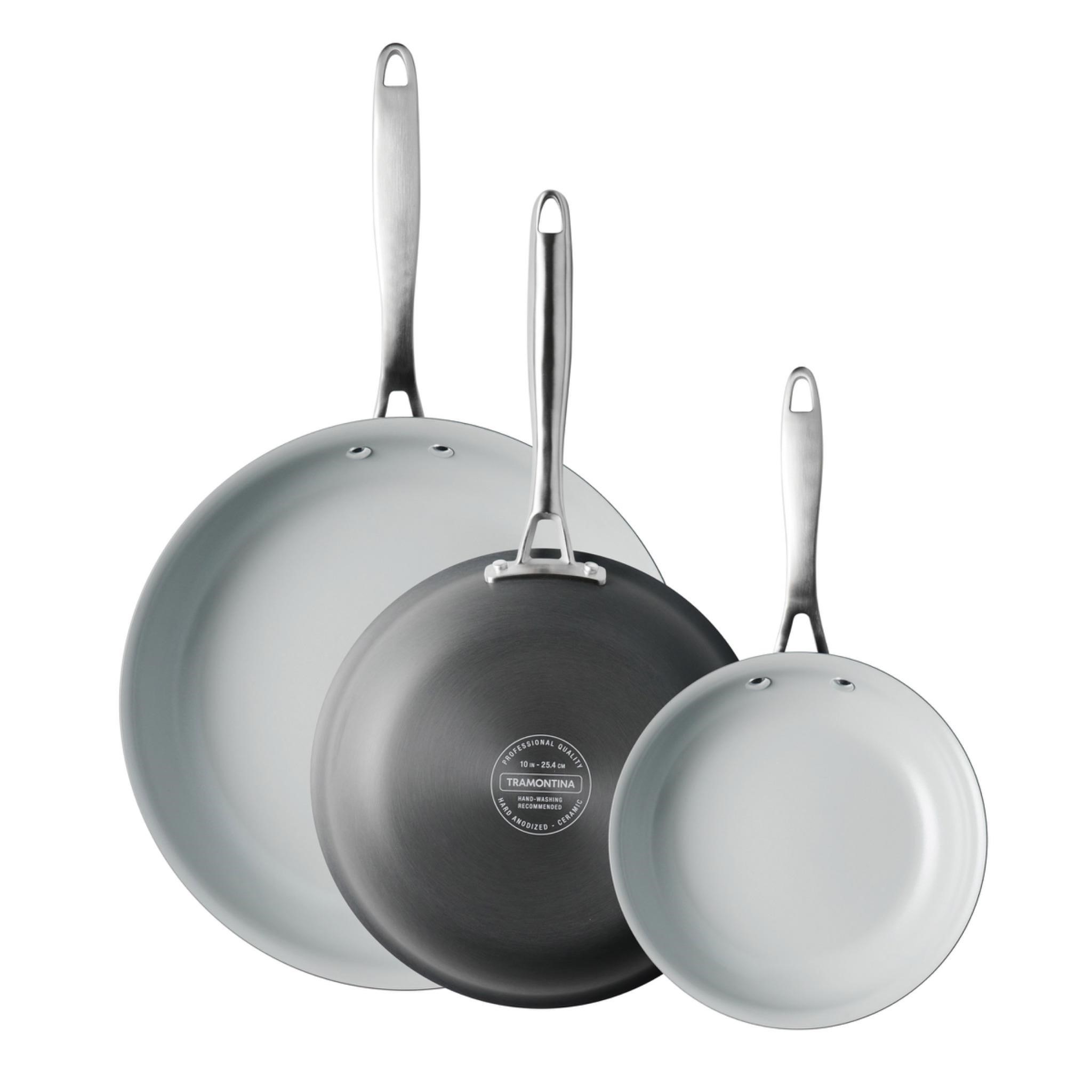 Tramontina 3-pk Hard Anodized Fry Pan Set