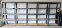 Plastic Shelving Units for Storage (5x)