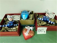 4 Waterford Christmas Ornaments