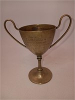 Small Vintage Hallmarked and Engraved Trophy