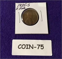 1935-S X. FINE WHEAT PENNY SEE PHOTO