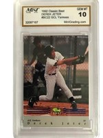 1992 Derek Jeter Yankees Card Graded