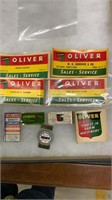 Misc. Oliver Lot-Vtg. stickers, money clips,