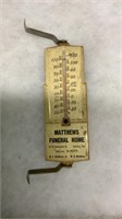 Matthews Funeral Home Thermometer