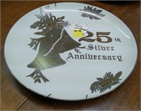 25th Silver Anniversary Plate