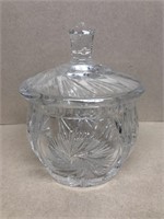 lead glass cookie jar