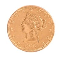 1907 Liberty Head $10 Gold Coin