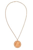 1976 Krugerrand Gold Coin Necklace