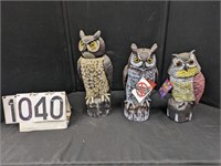 3 Assorted Owl Scarecrow Devices