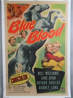 Blue Blood (1951) Linen Backed Movie Poster