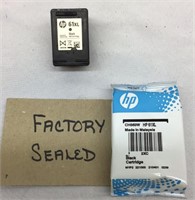 C7, HP 61 XL ink cartridges. One new factory