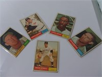 5 vintage Baseball Cards