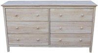International Concepts Dresser with 6 Drawers