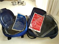 PYREX PORTABLE DISHES W HOT AND COLD PACK AND