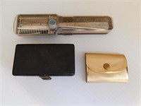 Two vintage travel razors in cases - vintage