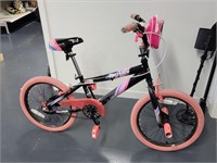 Kent 18" Sparkles Girl's Bike, Black/Pink