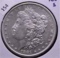 1881 S MORGAN DOLLAR CH BU