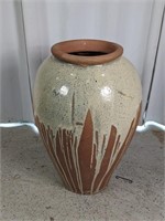 (1) LARGE Drip-Glazed vase