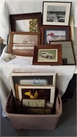 Large lot of vintage pictures paintings prints