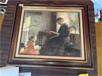 Framed Print of Grandmother and child