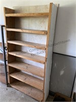 Wooden shelf, 69 inches tall 37 inches wide 9